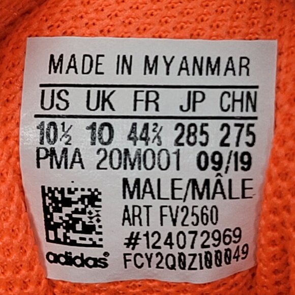 Adidas Super Sala Men's White/Orange/Blue Soccer Shoes FV2560 US Size 10.5 - Picture 8 of 8